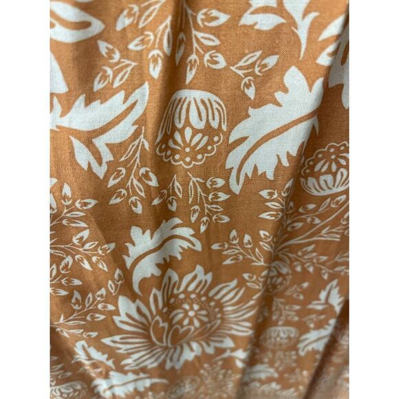 NWT R. Vivimos Boho Tie Front Tassel Balloon Sleeve Ankle Dress Size S - Picture 12 of 13